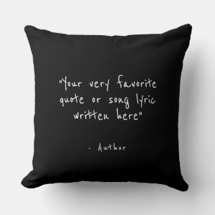 Coussin Citation personnalisée - créez la vôtre