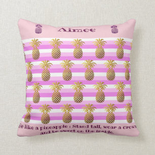 Coussin Citation personnalisée d'ananas
