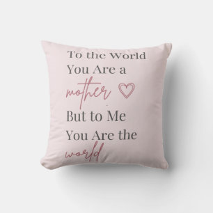 Coussin Citation pour le cadeau de la fête des mères