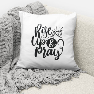 Coussin Citation Religieuse Chrétienne Levez-Vous Et Priez