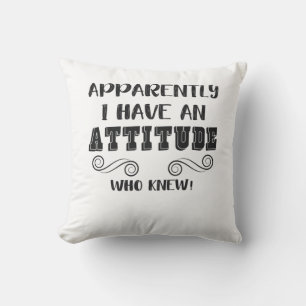Coussin Citation sarcastique amusante Filles Ados Attitude