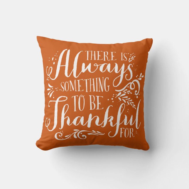 Coussin Citation Toujours Gentil Orange Thanksgiving (Recto)