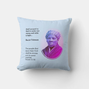 Coussin Citation TUBMAN HARRIET moderne