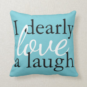 Coussin Citation turquoise de livre de Jane Austen de