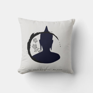 Coussin Citation zen : Sagesse et méditation