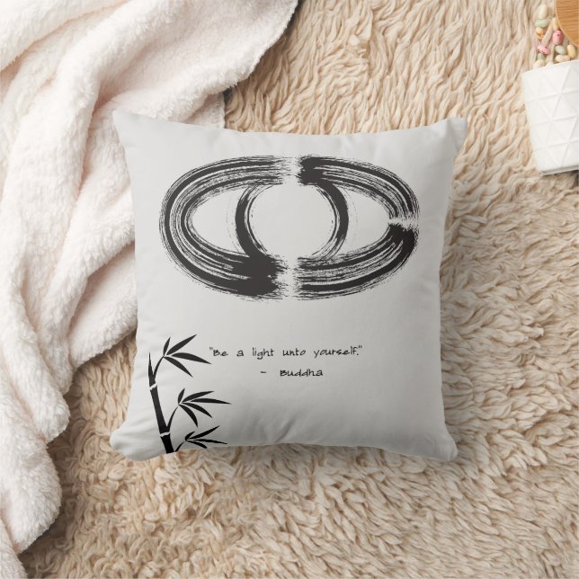 Coussin Citation zen : Sagesse et méditation (Couverture)