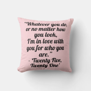 Coussin citations d'amour de drama coréen (kdrama)