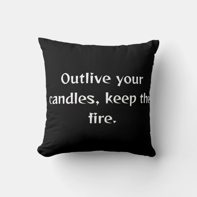 Coussin Citations d'anniversaire amusantes (Recto)