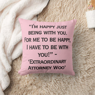 Coussin Citations de l'avocat extraordinaire Woo de la sér