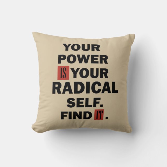 Coussin Citations de succès de la vie motivationnelle (Recto)