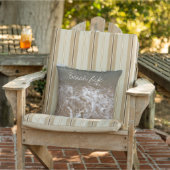 Coussin Citations de vie de plage Océan Eau Sableuse Mouss (Chaise)