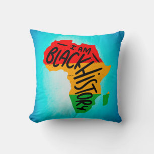 Coussin Citations du Mois de l'Histoire des Noirs - JE SUI