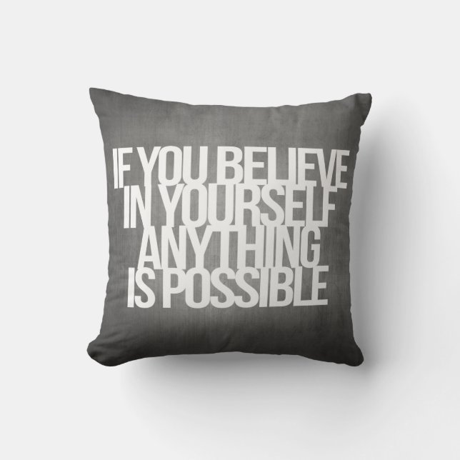Coussin Citations inspirées et de motivation (Recto)