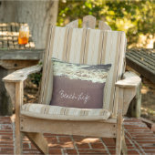 Coussin Citations Vie Plage Vagues Océan Côtière Sableuse  (Chaise)