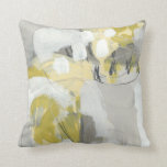 Coussin Citron<br><div class="desc">Citron Mist III par Juin Erica Vess. Comprend des tons jaune et gris pour créer un design abstrait.</div>