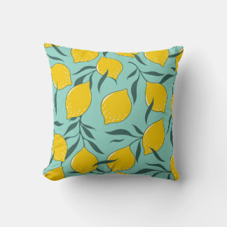 Coussin Citron Art Mode Abstrait sans couture