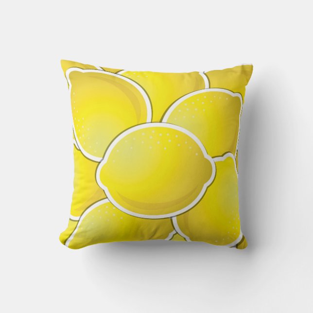 Coussin Citron funky (Recto)