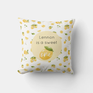Coussin Citron sucré Un 1er anniversaire