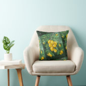 Coussin Citrons dorés par un jour d'hiver par Alfred Fox (Chaise)