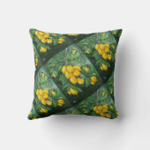 Coussin Citrons dorés par un jour d'hiver par Alfred Fox (Verso)
