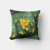 Coussin Citrons dorés par un jour d'hiver par Alfred Fox (Recto)