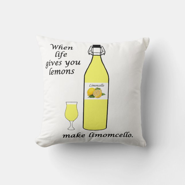 Coussin Citrons en Limoncello (Recto)