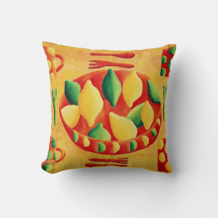 Coussin Citrons et limons