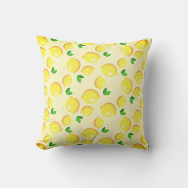 Coussin citrons jaunes (Recto)