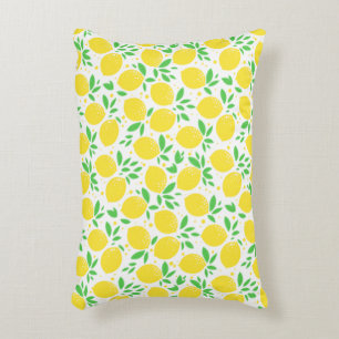 Coussin citrons jaunes