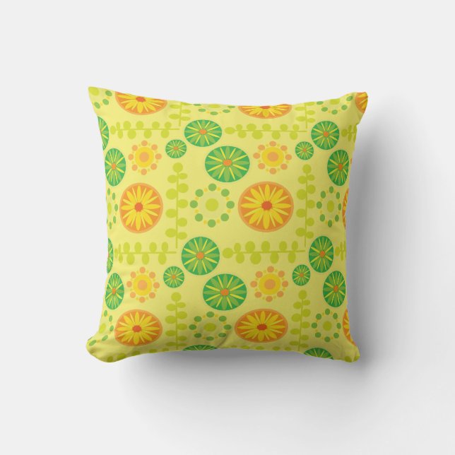 Coussin Citrons motif (Recto)