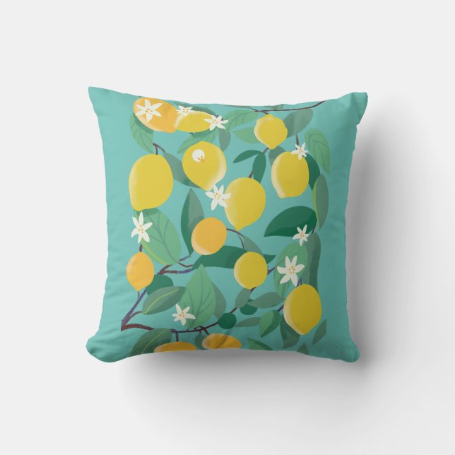Coussin citrons siciliens (Recto)