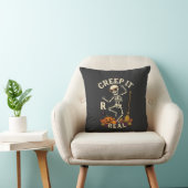 Coussin Citrouille Balai de squelette dansant Creep It Rea (Chaise)