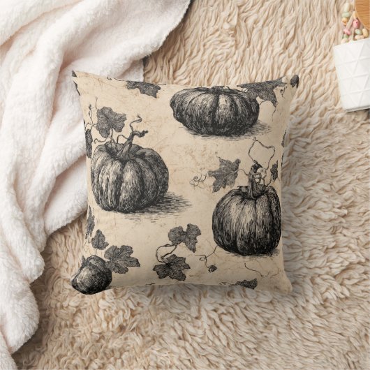 Coussin Citrouille classique d'Halloween (Couverture)