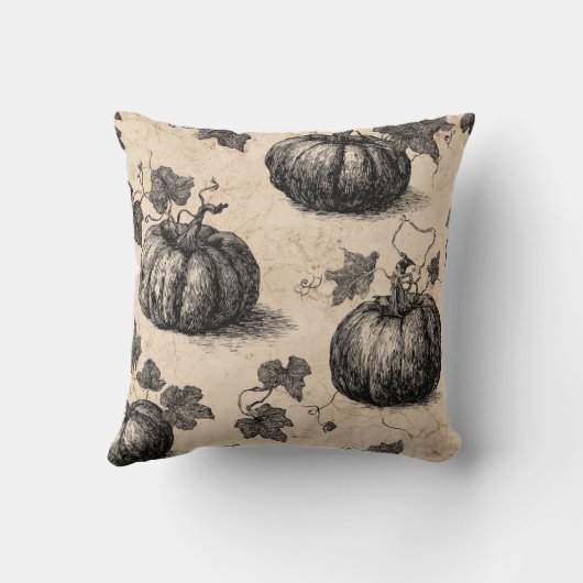 Coussin Citrouille classique d'Halloween (Verso)