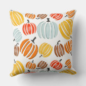 Coussin Citrouille couleur aquarelle, citrouille (Verso)
