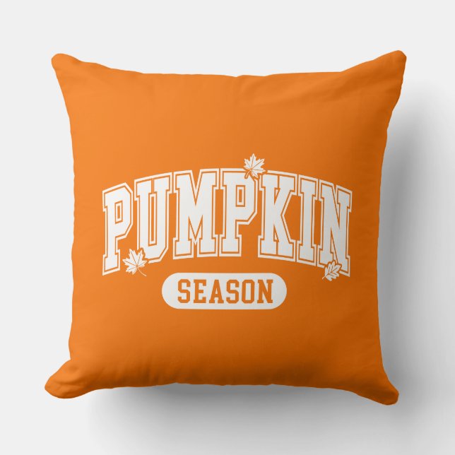 Coussin Citrouille d'automne  (Recto)