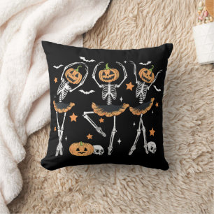Coussin Citrouille de ballet Squelette effrayant Halloween