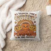 Coussin Citrouille de professeur mignon Dessin vectoriel d (Couverture)