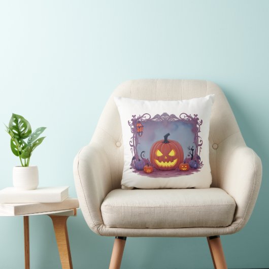 Coussin Citrouille d'Halloween (Chaise)