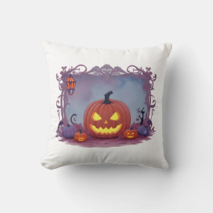 Coussin Citrouille d'Halloween