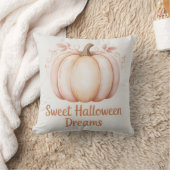 Coussin Citrouille d'Halloween Pastel Orange moderne (Couverture)