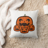 Coussin Citrouille drôle d'Halloween, Halloween effrayant (Couverture)
