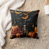 Coussin Citrouille et squelette (Couverture)