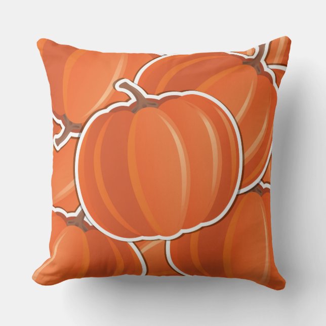 Coussin Citrouille fou (Recto)
