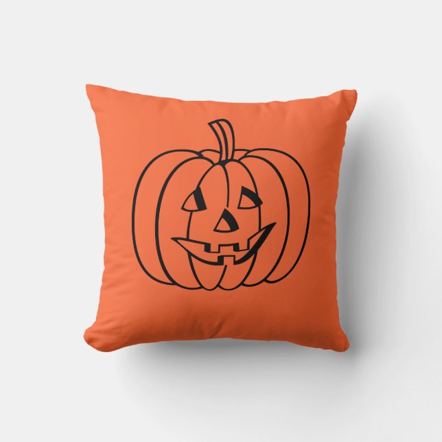Coussin Citrouille Halloween (Recto)