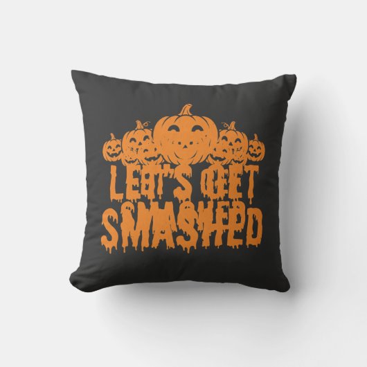 Coussin Citrouille Halloween Déchaînons-Nous (Recto)