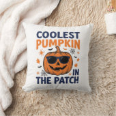 Coussin Citrouille la plus cool du patch Halloween Shirt_1 (Couverture)