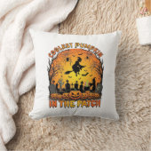 Coussin Citrouille le plus cool Patch Halloween Sorcière A (Couverture)