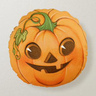 Coussin Citrouille mignon #1