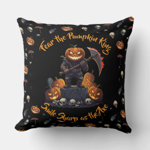 Coussin 🖤 Citrouille noir King Jouer l'oreiller 🎃